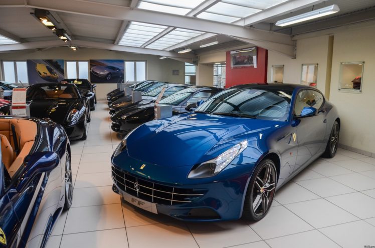 ferrari, Ferrari, Ff, Ff, 2 2, Coupe, Supercars, Cars, Italia, Blue, Bleu HD Wallpaper Desktop Background