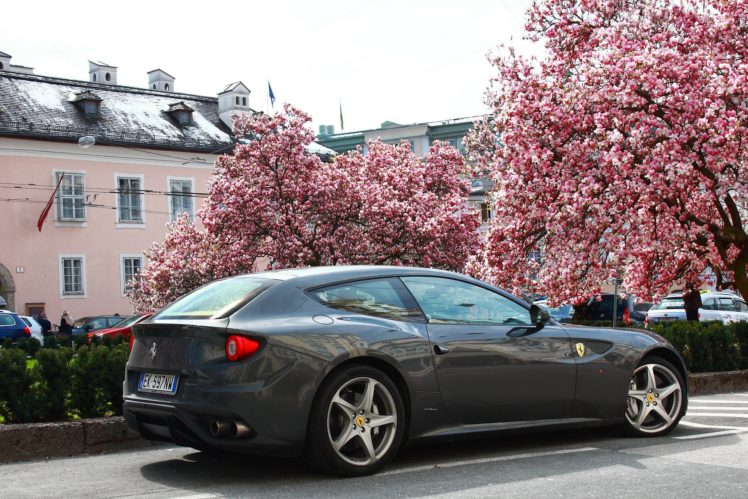 ferrari, Ferrari, Ff, Ff, 2 2, Coupe, Supercars, Cars, Italia, Grey, Gris HD Wallpaper Desktop Background