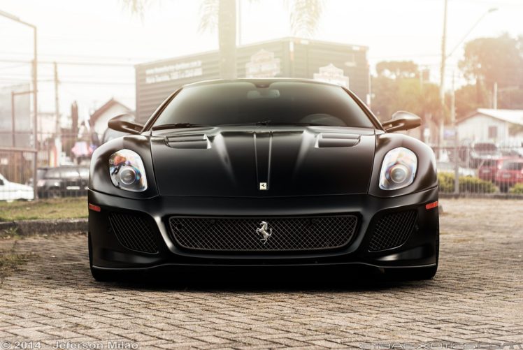599, Ferrari, Gto, Cars, Supercars, Coupe, Noir, Black HD Wallpaper Desktop Background