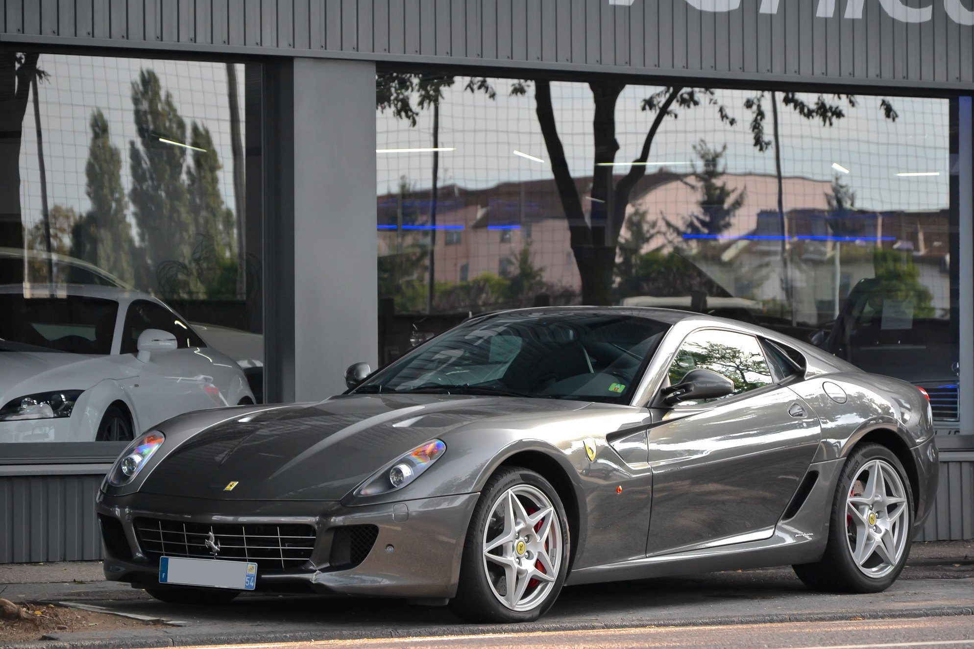ferrari, 599, Gtb, Fiorano, Coupe, Cars, Supercars, Italia, Gris, Grey