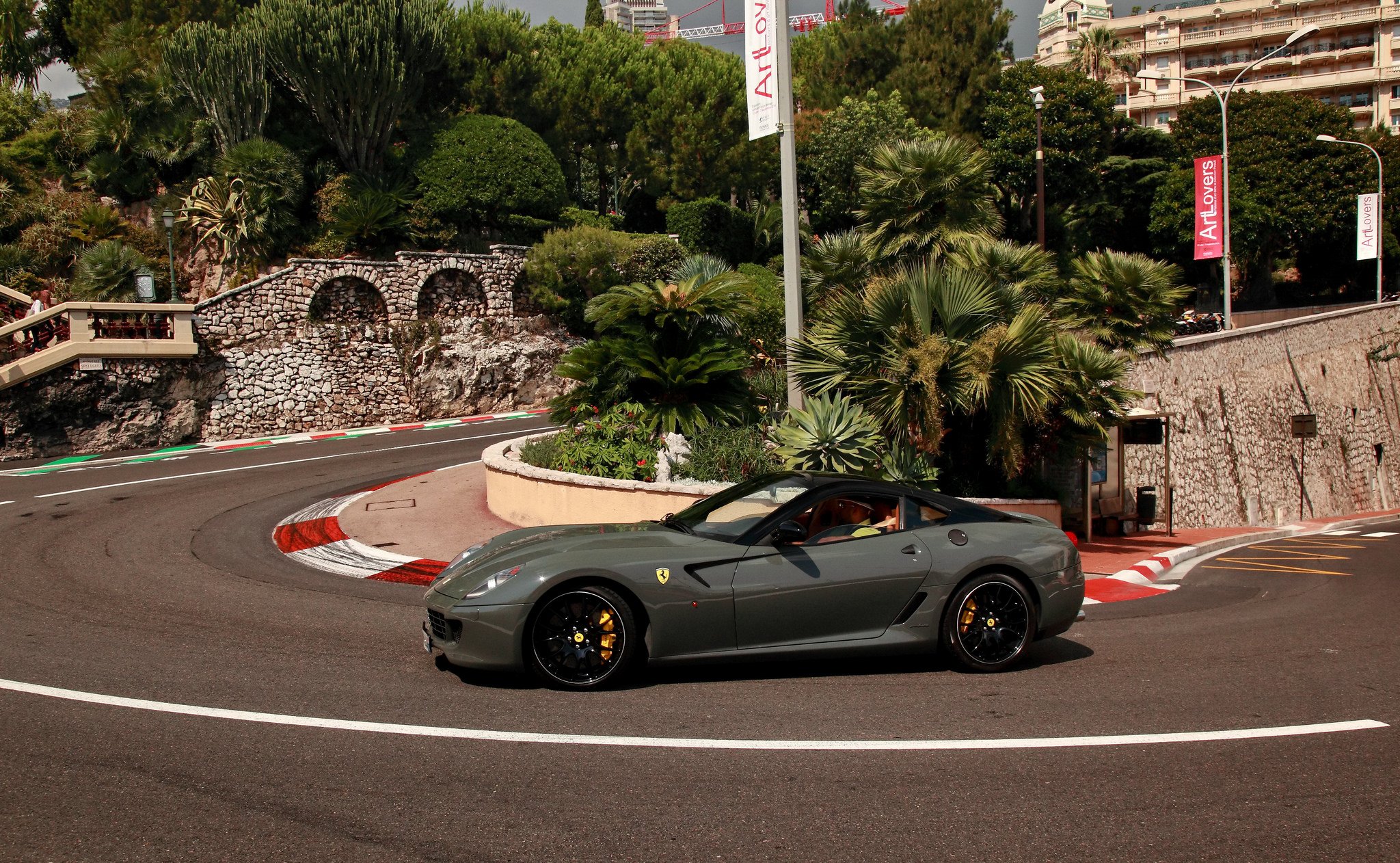 ferrari, 599, Gtb, Fiorano, Coupe, Cars, Supercars, Italia, Gris, Grey Wallpaper