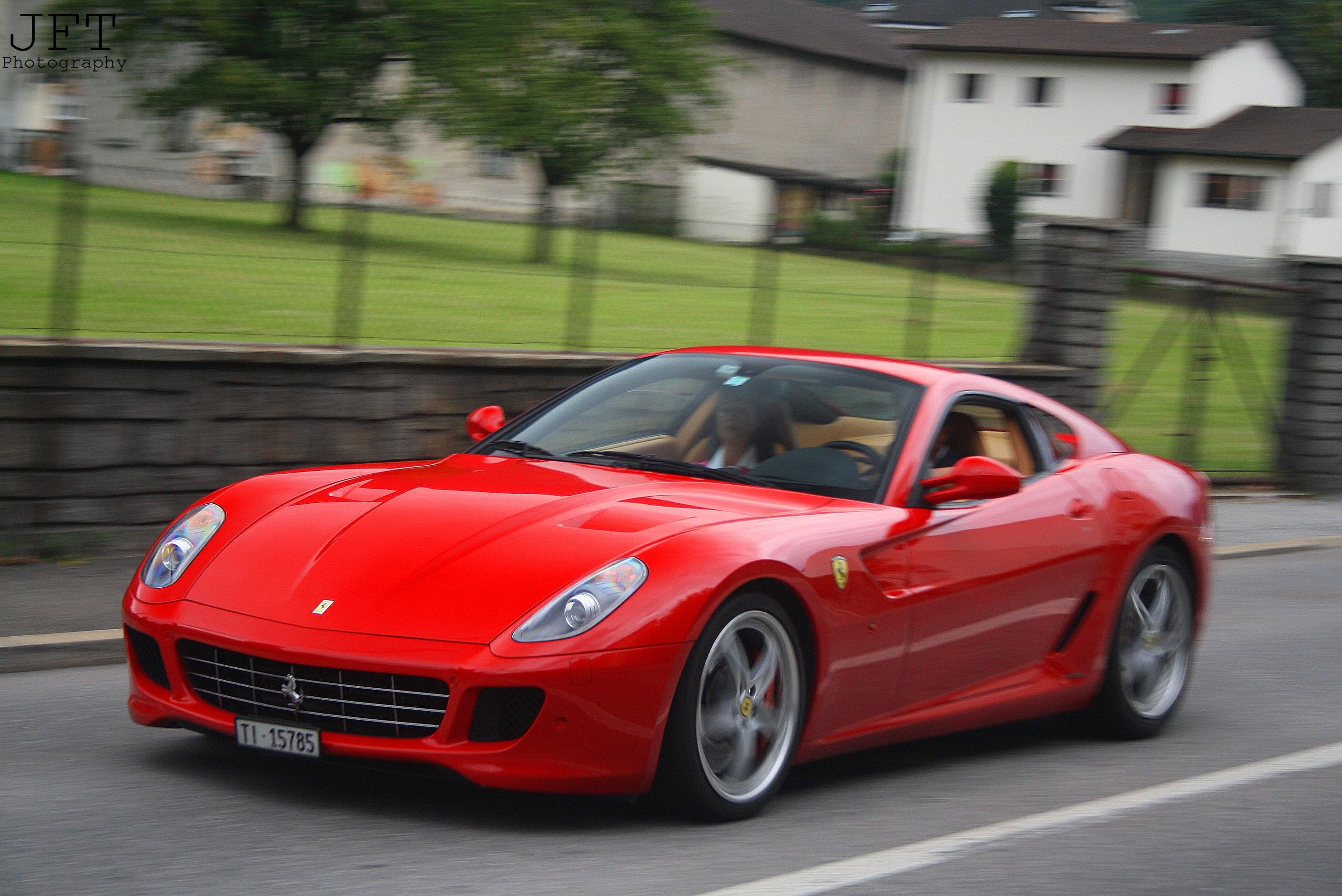 ferrari, 599, Gtb, Fiorano, Coupe, Cars, Supercars, Italia, Rouge, Red, Rosso Wallpaper