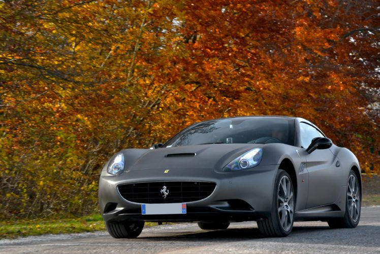 ferrari, California, Convertible, Supercars, Cars, Cabriolet, Italia, Gris, Grey HD Wallpaper Desktop Background