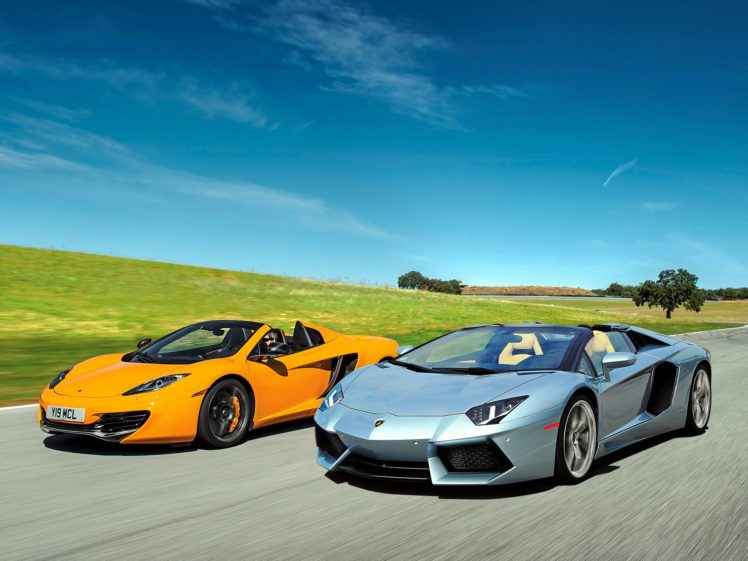 mc, Laren, Mp4, Lamborghini, Aventador, Lp700 4, Car HD Wallpaper Desktop Background