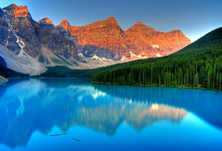 moraine, Lake, Banff, National, Park, Lake, Mountains HD Wallpaper Desktop Background