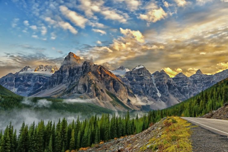 valley, Of, The, Ten, Peaks, Mount, Babel, Banff, Nation HD Wallpaper Desktop Background