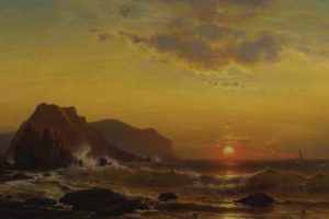 mauritz, Frederick, Hendrik, De, Haas, Sunset, Landscape, Sea, Beach, Beautiful
