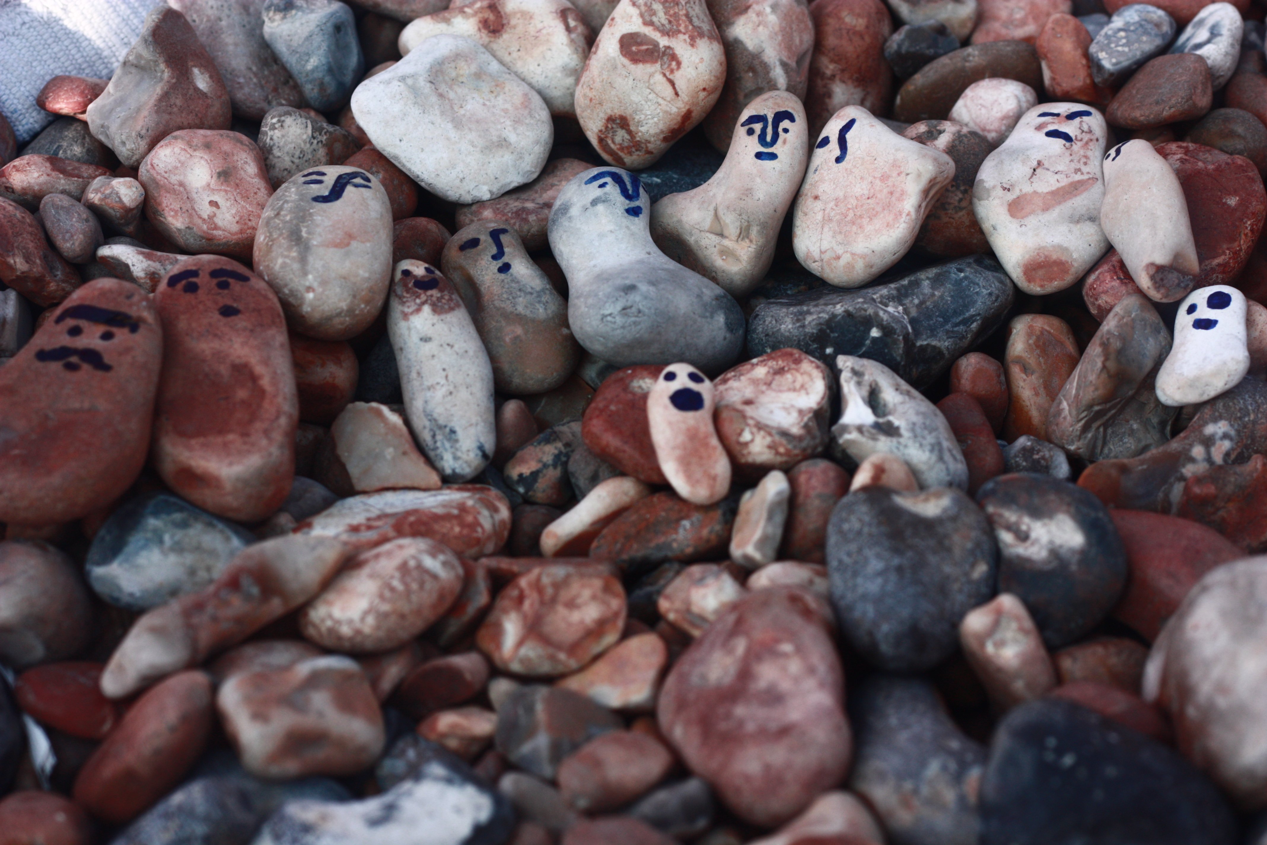 macro, Pebbles, Stones, Nature, Beach, Sea, Textures Wallpaper