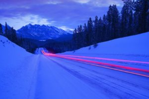 winter, Snow, Road, Evening, Highway, Nature