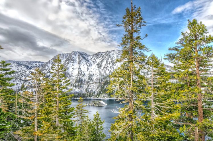 lake, Tahoe, California, Nevada, Autumn, Winter HD Wallpaper Desktop Background