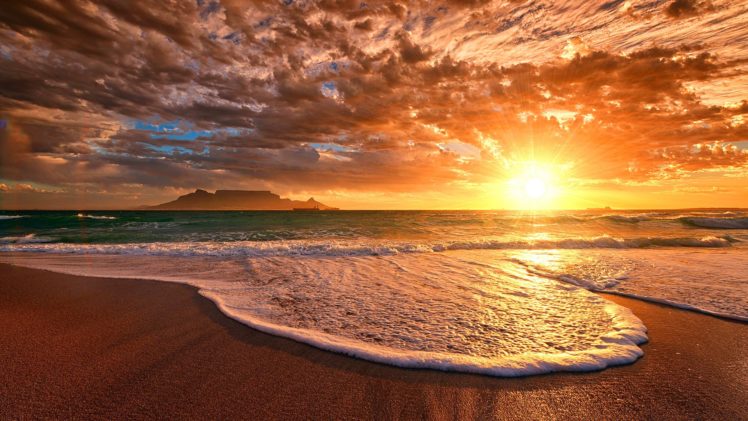 sunset, Mrore, Beach, Nature HD Wallpaper Desktop Background