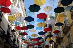 city, Buildings, Architecture, Umbrellas