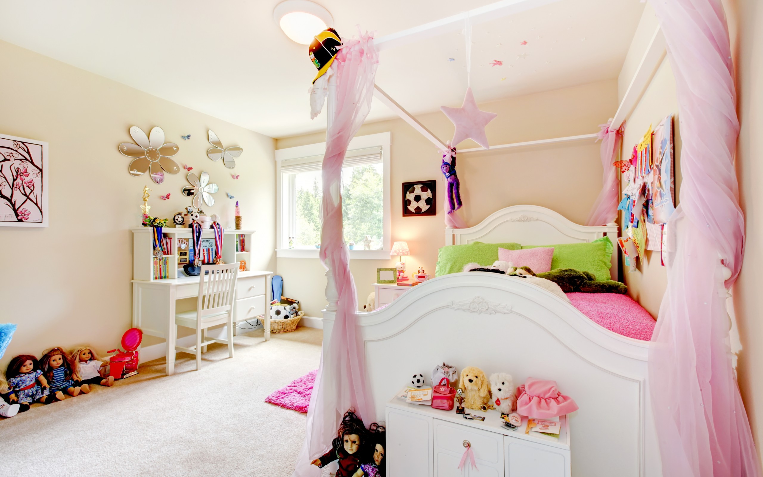 room, Children, Toys, Comfort, Doll, Bed, Pillows, Interior, Design, Pink, Room, Bedroom Wallpaper