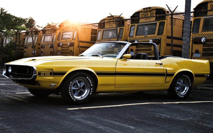 yellow, Cars, Muscle, Cars, Vehicles, Ford, Mustang, Shelby, Gt350, Old, Cars, Yellow, Cars HD Wallpaper Desktop Background