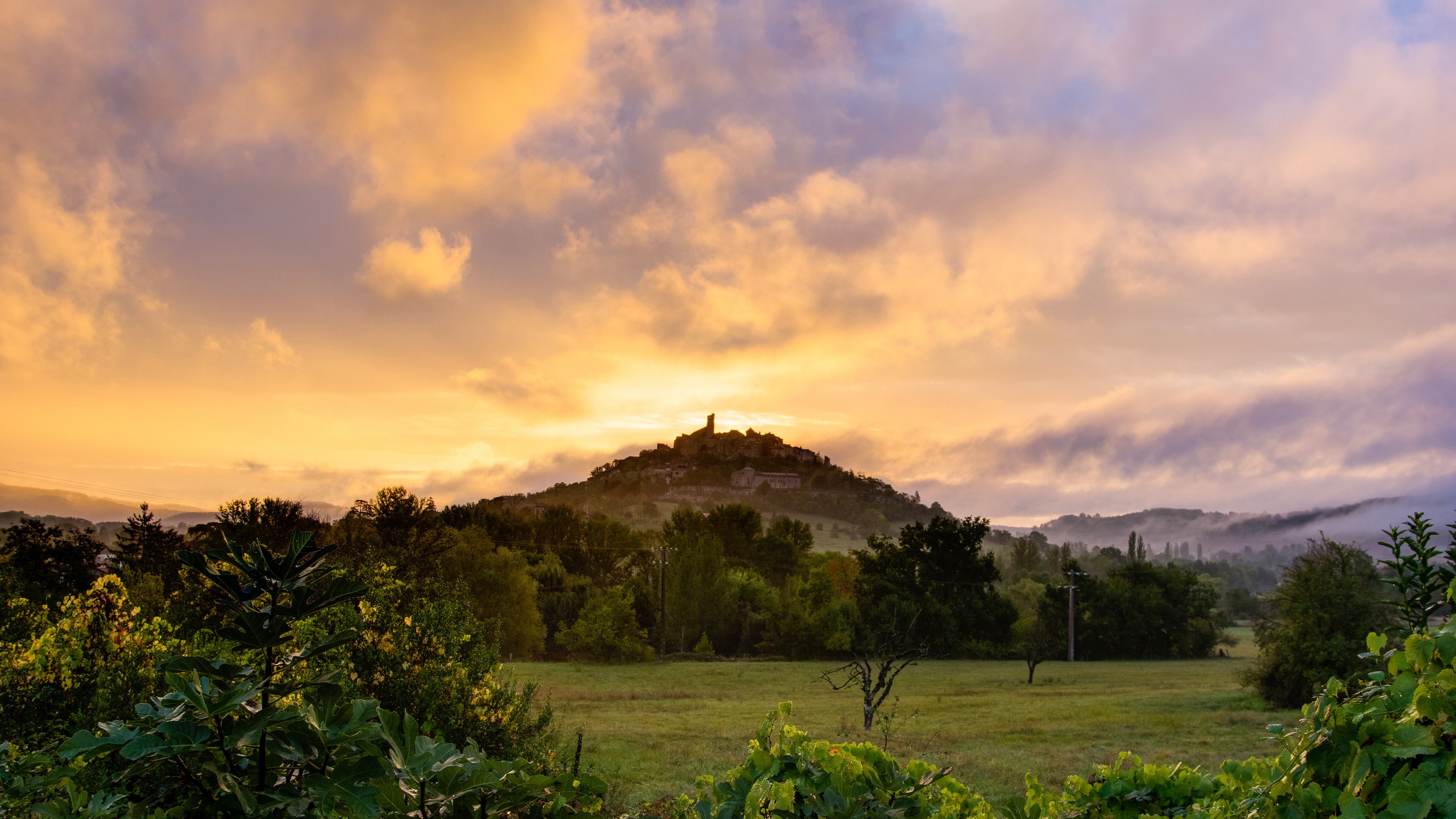 scenery, France, Mountains, Sky, Midi, Pyrenees, Nature, Sunrise, Sunset Wallpaper