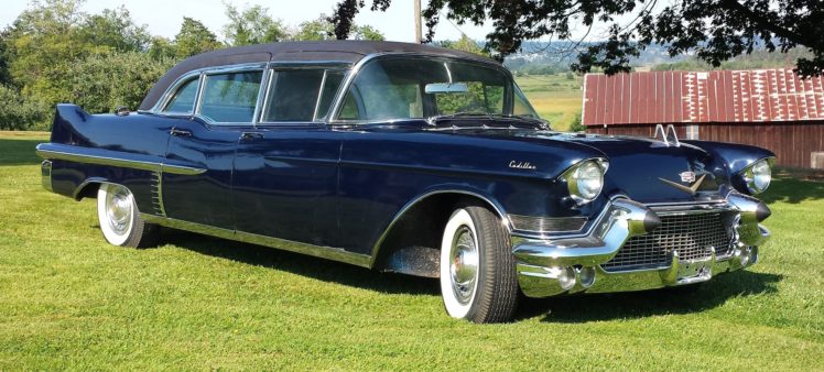1957, Cadillac, Custom, Limousine, Luxury, Retro HD Wallpaper Desktop Background