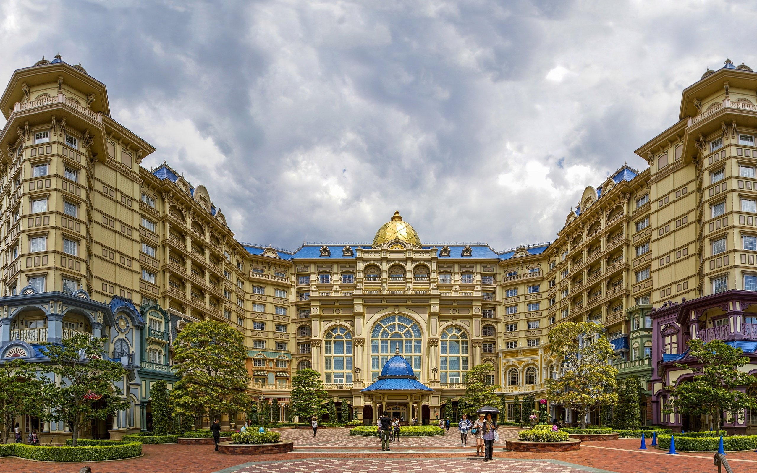 disneyland, Hotel, Disney, Tokyo, Japan, Hotel, Building, Amusement Wallpaper