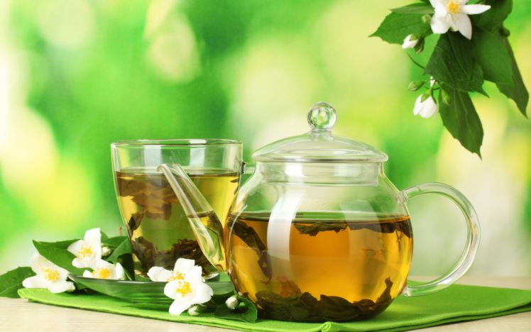 teapot, Saucer, Cup, Tea, Drink, Flowers, Leaves, Blossoms, Still, Life HD Wallpaper Desktop Background
