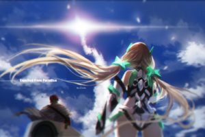 angela, Balzac, Blonde, Hair, Bodysuit, Clouds, Expelled, From, Paradise, Long, Hair, Sky, Swd3e2, Twintails