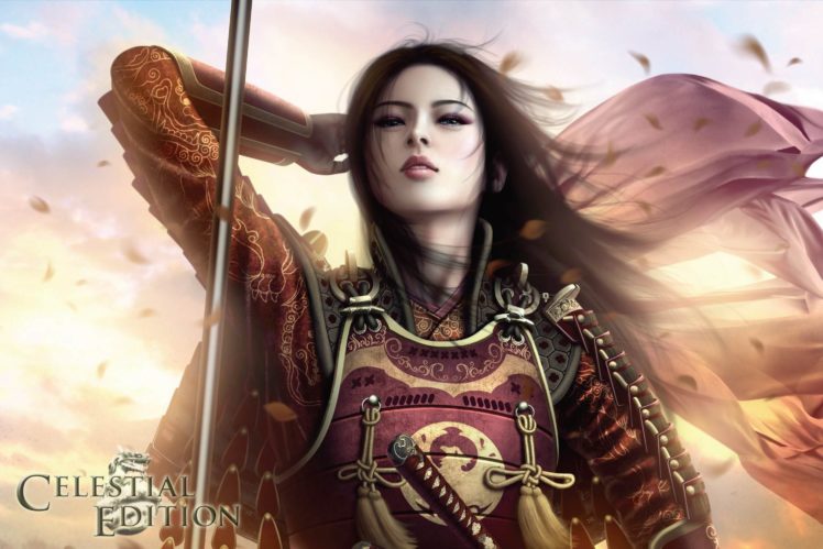 game, Girl, Asian, Warrior, L5r, Legend of the five rings, Fantasy, Online, Cardga HD Wallpaper Desktop Background