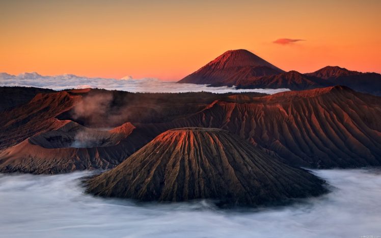 mountains, Nature, Volcanoes, Indonesia, Brom HD Wallpaper Desktop Background