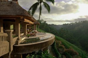 bali, Indonesia, Villa, Palm, Tree, Hil
