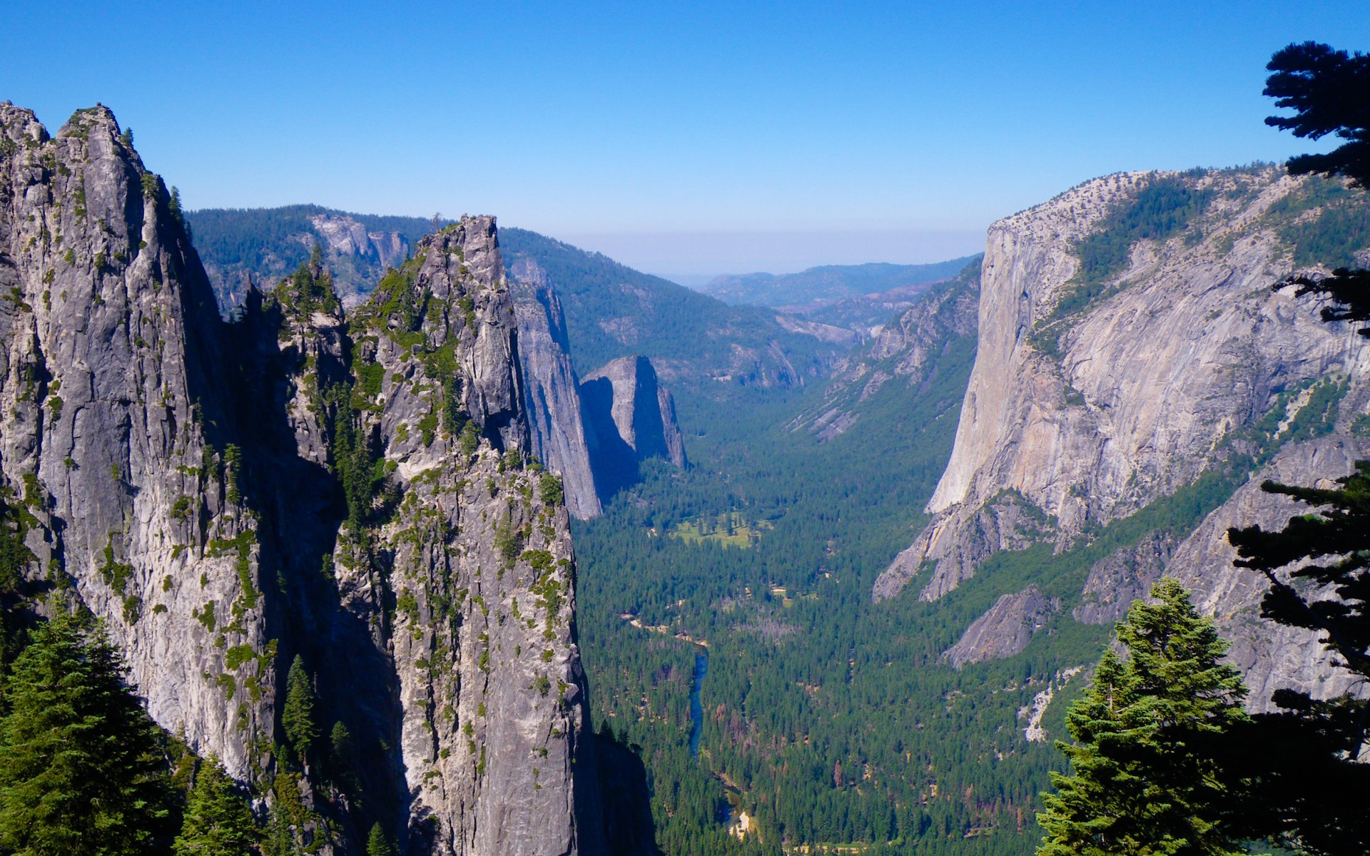 yosemite, National, Park, Mountain, Forest, River, Nature, Trees, Sky Wallpaper