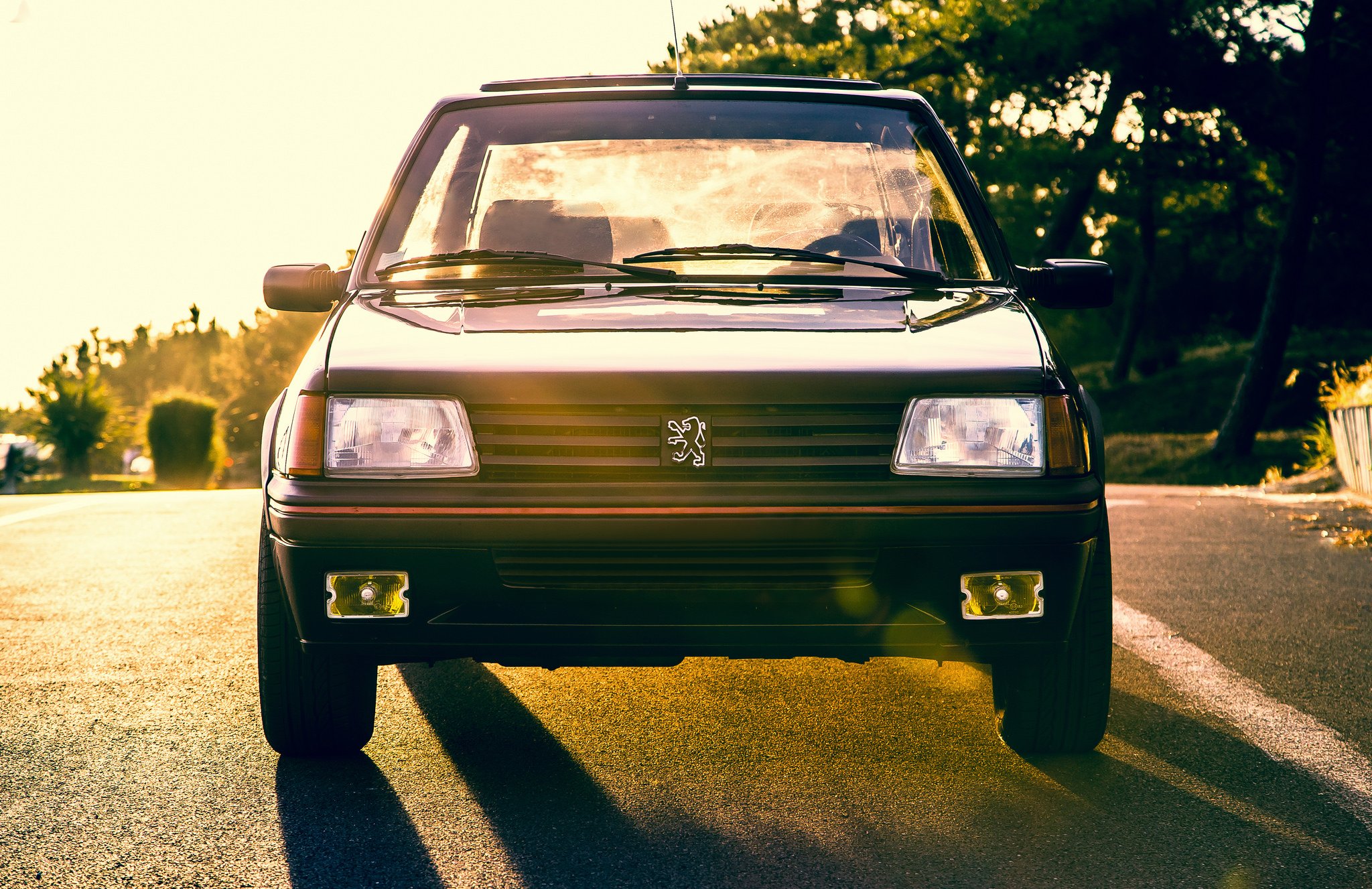 peugeot, 205, Gti, Cars, Coupe, French, Black Wallpaper
