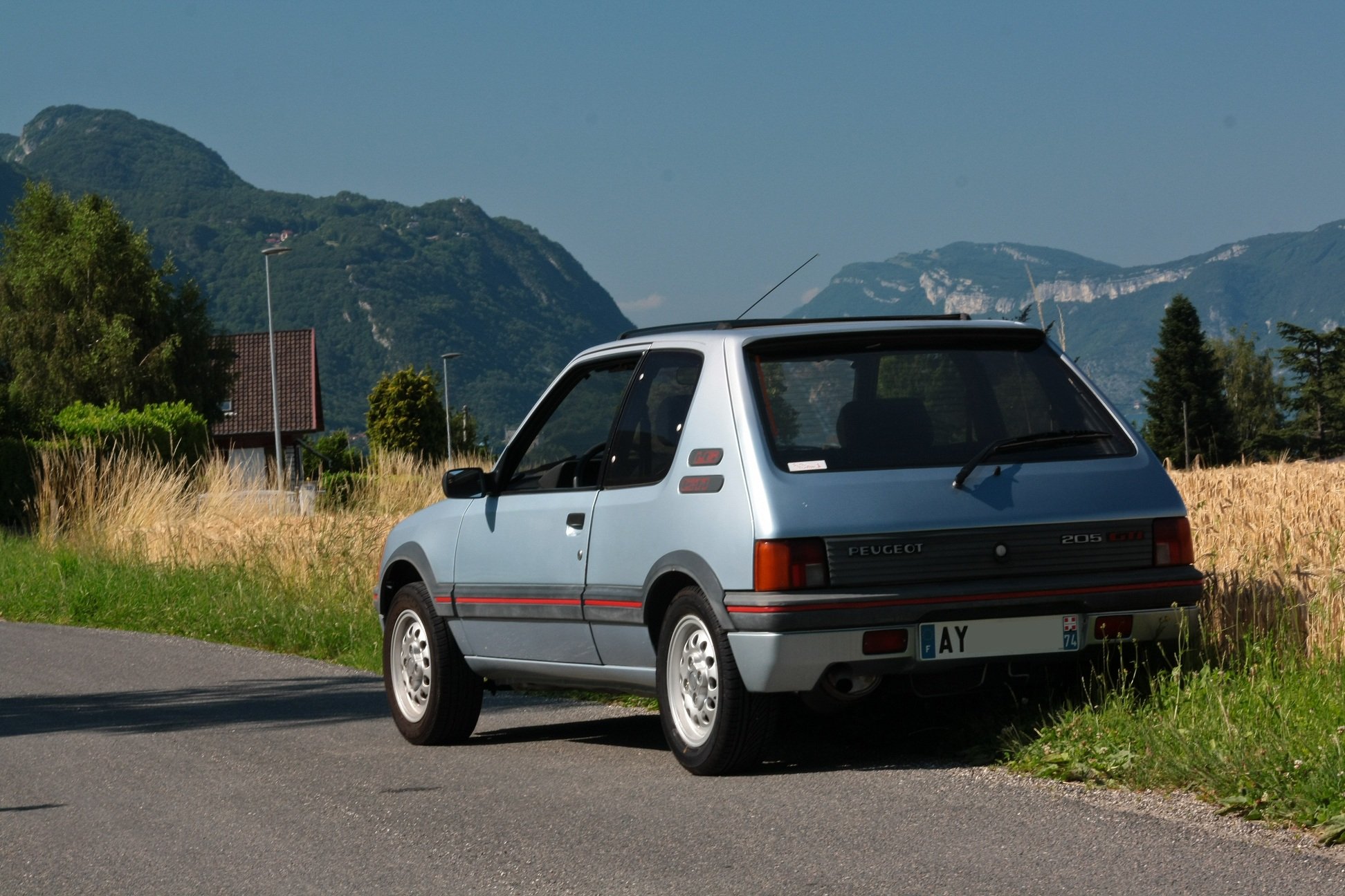 peugeot, 205, Gti, Cars, Coupe, French, Grey, Gris Wallpaper