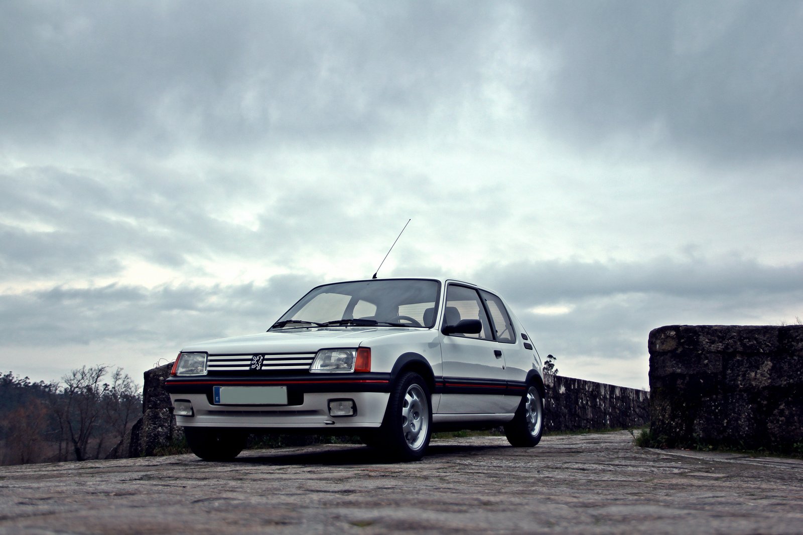peugeot, 205, Gti, Cars, Coupe, French, Blanc, White Wallpaper