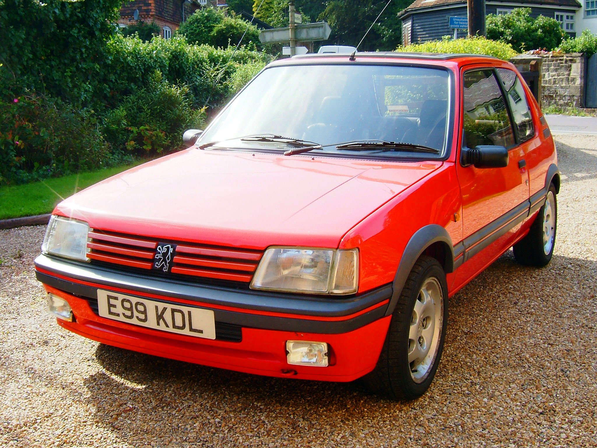 peugeot, 205, Gti, Cars, Coupe, French, Rouge, Red Wallpaper