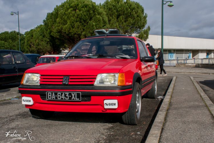 peugeot, 205, Gti, Cars, Coupe, French, Rouge, Red HD Wallpaper Desktop Background