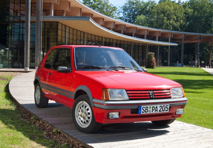 peugeot, 205, Gti, Cars, Coupe, French, Rouge, Red HD Wallpaper Desktop Background