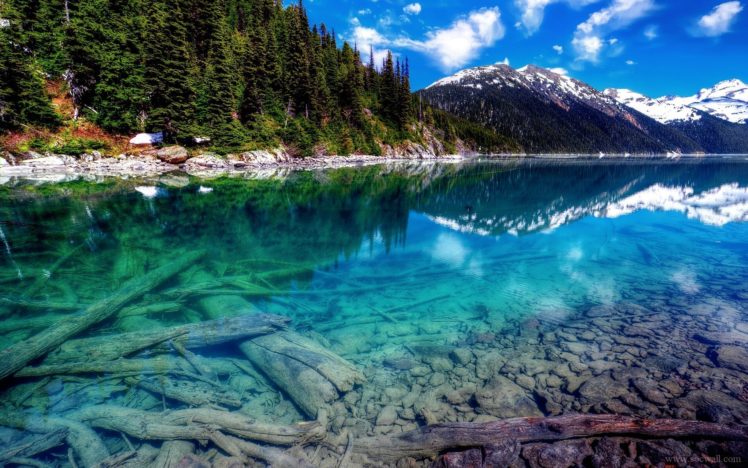mountains, Landscapes, Nature, Lakes, Reflections HD Wallpaper Desktop Background