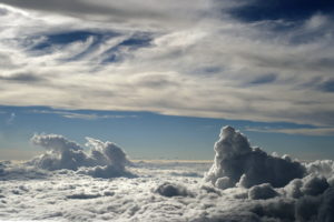 above, White, Clouds