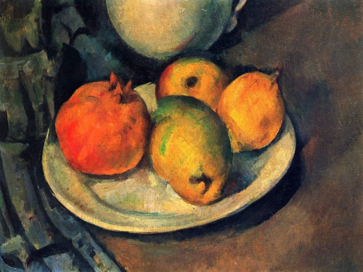 still, Life, Pomegranate, And, Pears, By, Paul, Cezanne HD Wallpaper Desktop Background
