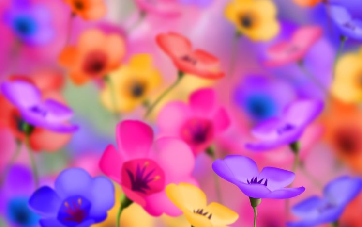 flowers, Design, Art, Small, Pattern, Digita HD Wallpaper Desktop Background
