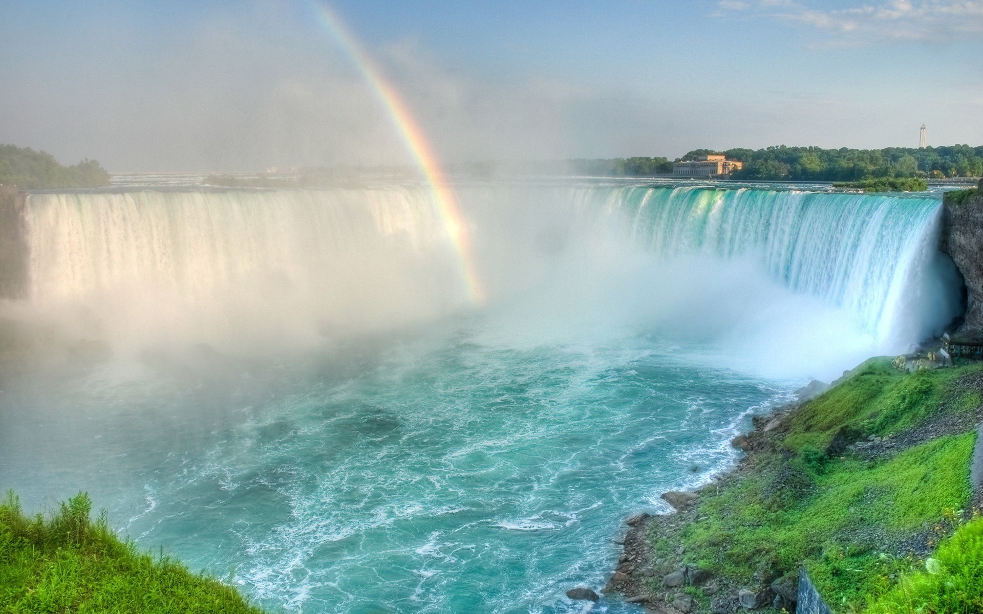 landscapes, Rainbows, Waterfalls Wallpaper