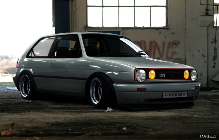 golf, Mk2, Gti, Euro HD Wallpaper Desktop Background