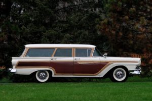 1957, Ford, Country, Squire, Stationwagon, Retro