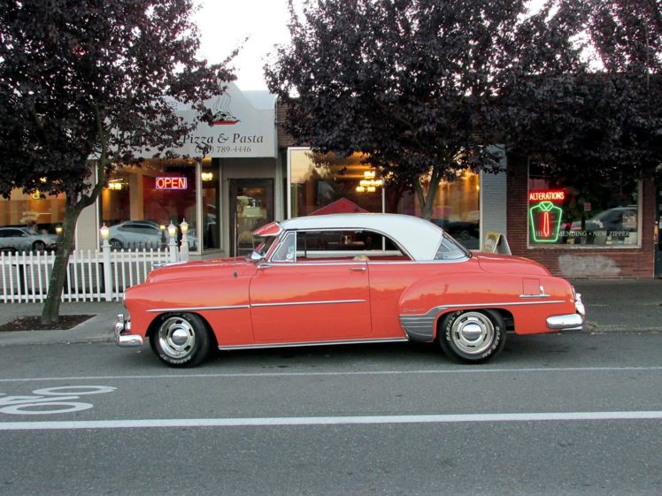 1952, Chevrolet, Deluxe, Coupe, Retro, Hardtop HD Wallpaper Desktop Background