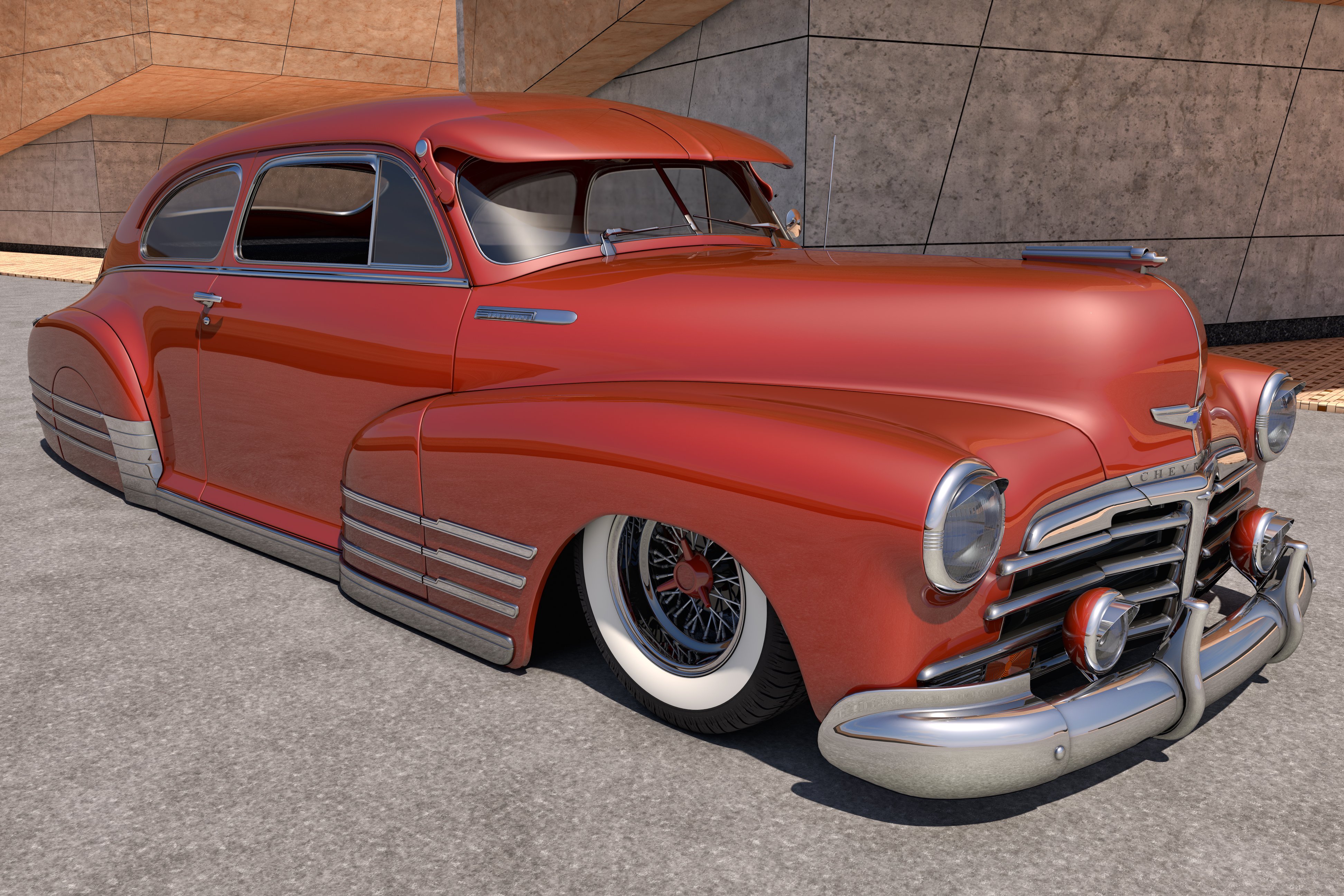 1948, Chevrolet, Fleetline, Lowrider, Retro, Custom, Chevy Wallpaper