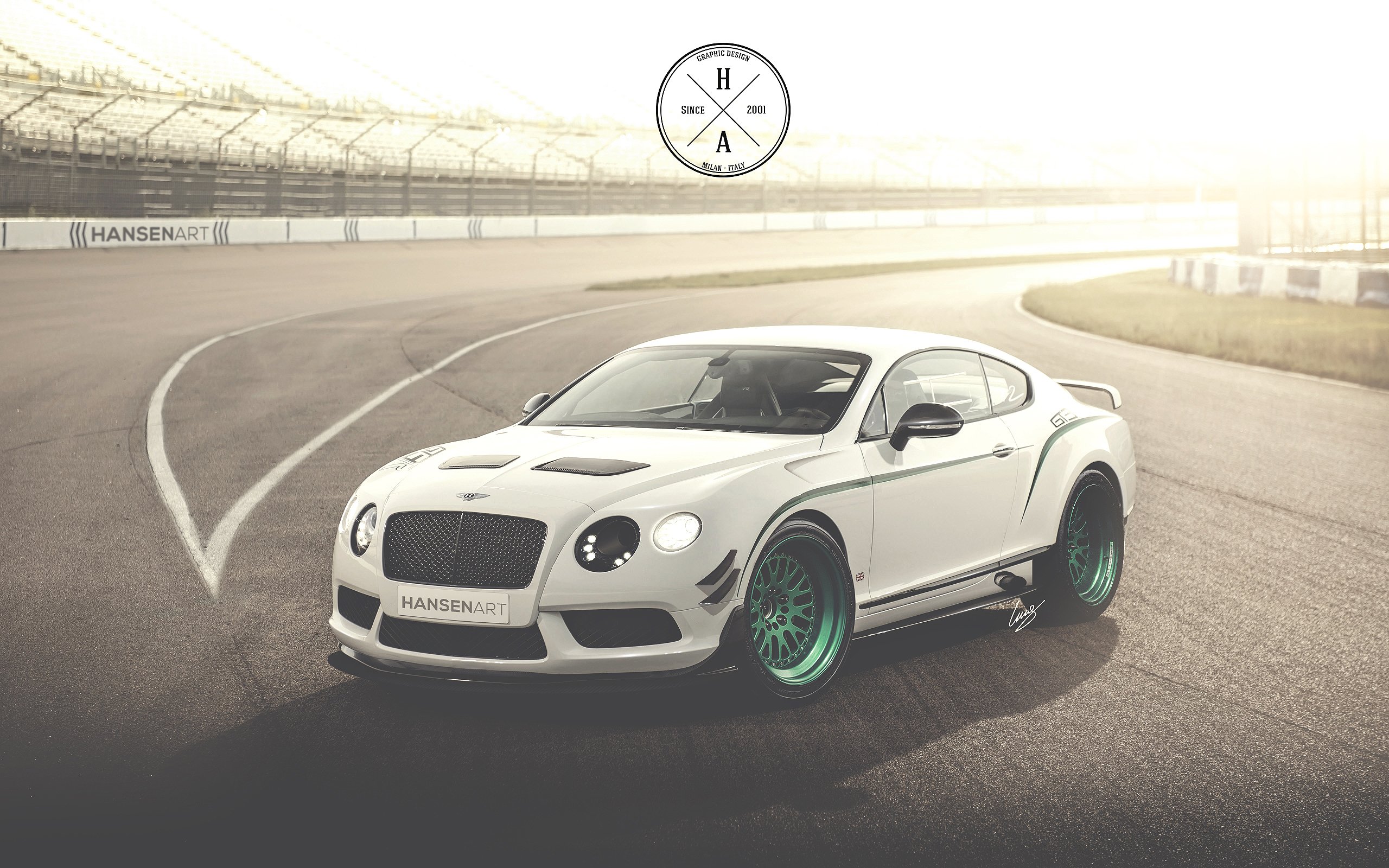bentley, Continental, Gt3 r, With, Hansenart, Race, Pack Wallpaper