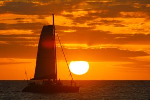 sunset, Clouds, Nature, Sun, Boats, Vehicles, Sea