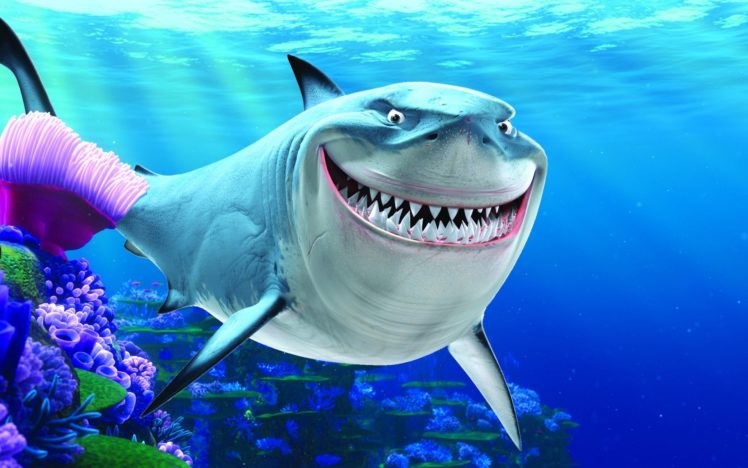 finding, Nemo, Animation, Underwater, Sea, Ocean, Tropical, Fish, Adventure, Family, Comedy, Drama, Disney, 1finding nemo, Shark HD Wallpaper Desktop Background
