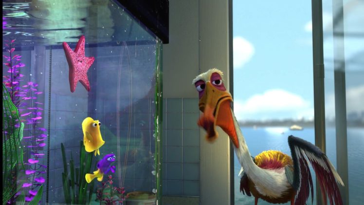 finding, Nemo, Animation, Underwater, Sea, Ocean, Tropical, Fish, Adventure, Family, Comedy, Drama, Disney, 1finding nemo, Bird HD Wallpaper Desktop Background