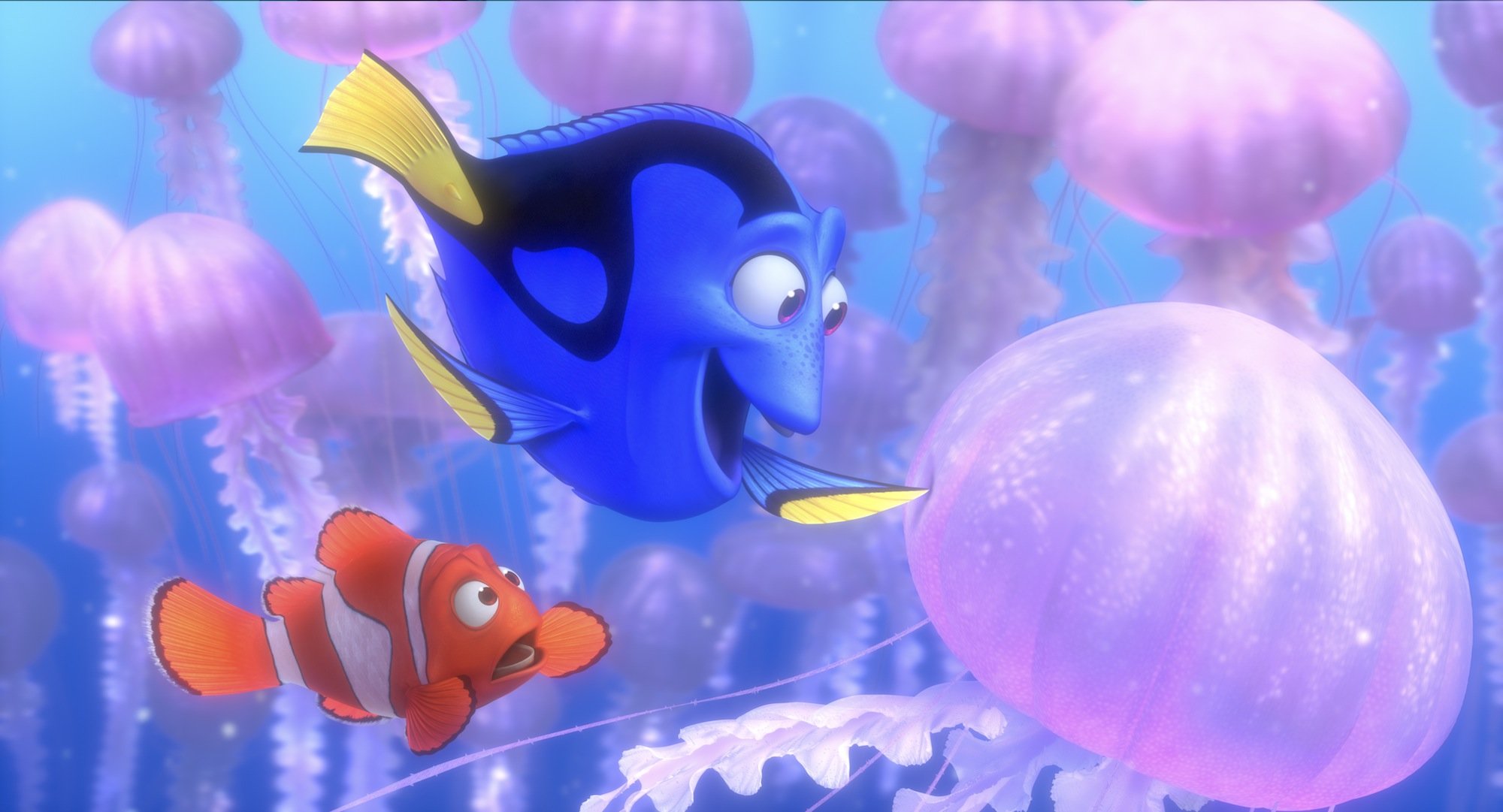 finding, Nemo, Animation, Underwater, Sea, Ocean, Tropical, Fish, Adventure, Family, Comedy, Drama, Disney, 1finding nemo, Jellyfish Wallpaper