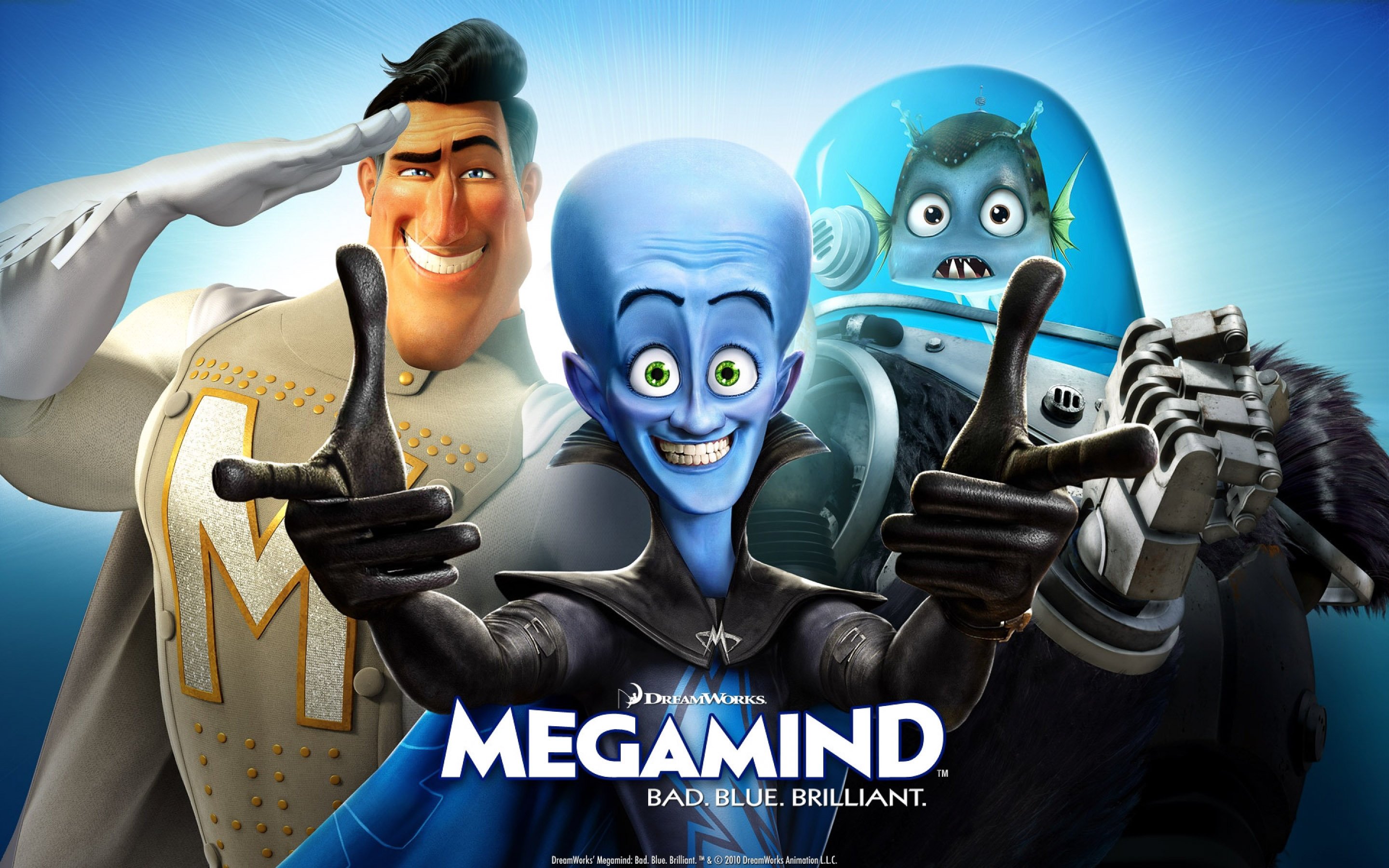 megamind, Animation, Comedy, Action, Family, Superhero, Alien, Sci fi Wallpaper