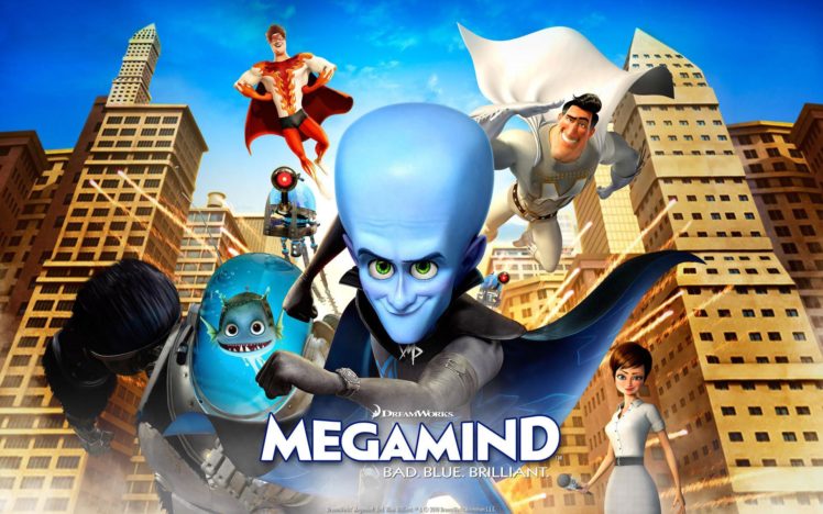 megamind, Animation, Comedy, Action, Family, Superhero, Alien, Sci fi HD Wallpaper Desktop Background