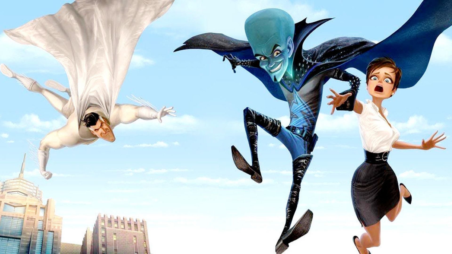 megamind, Animation, Comedy, Action, Family, Superhero, Alien, Sci fi Wallpaper